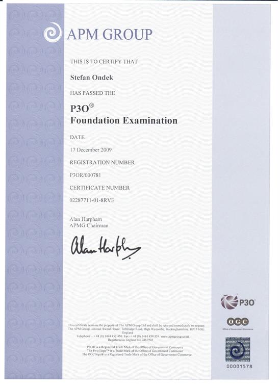 P3O - Portfolio, Programme & Project Offices - Foundation certificate